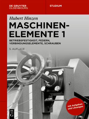 cover image of Betriebsfestigkeit, Federn, Verbindungselemente, Schrauben